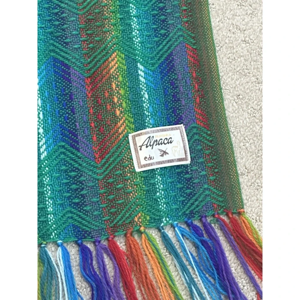 Ruashka Alpaca Rainbow‎ Aztec Scarf